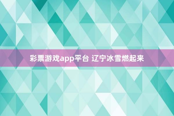 彩票游戏app平台 辽宁冰雪燃起来